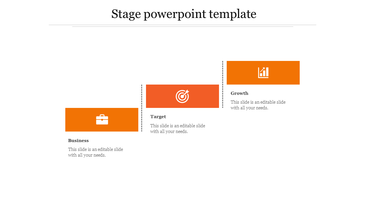 Free - Creative Stage PowerPoint Template For Presentation